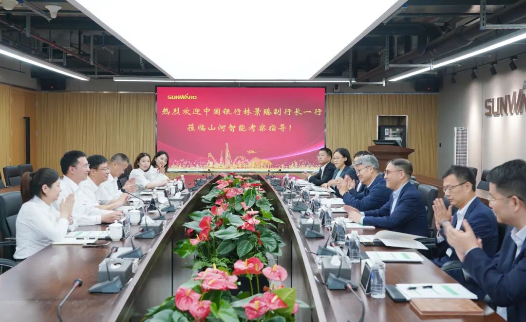 中国银行副行长林景臻调查银河集团9873cm智能