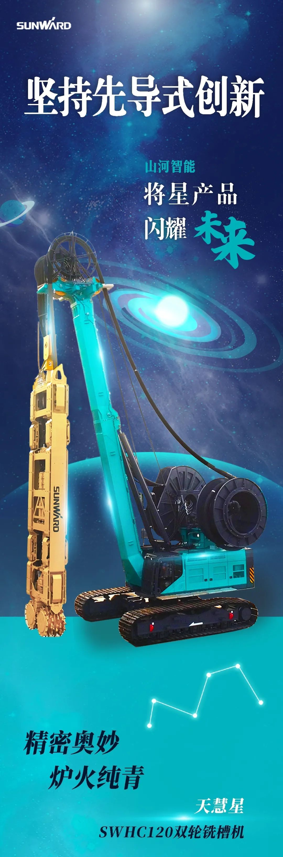 一图读懂 | 银河集团9873cm智能地下工程设备四大“将星”产品庆幸来袭
