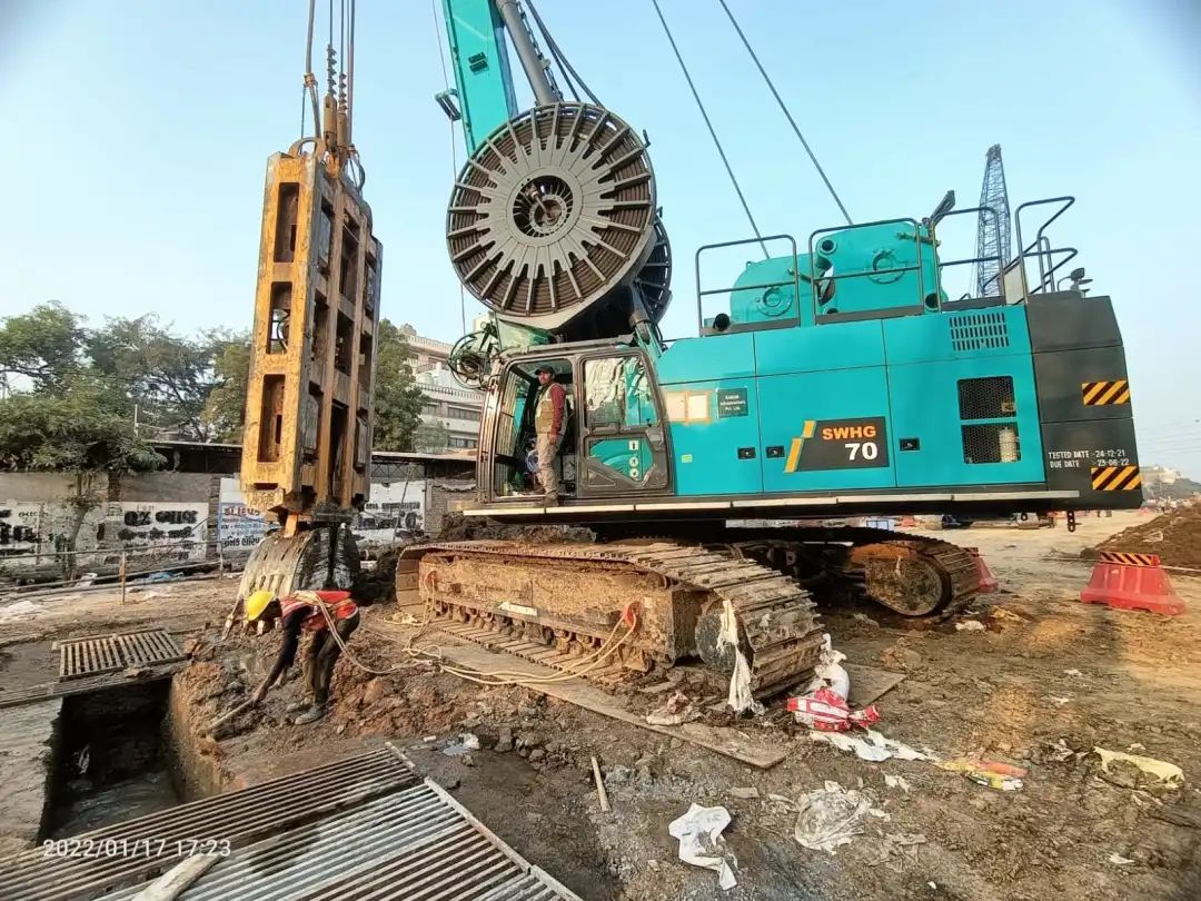 感激信！银河集团9873cm智能SWHG70液压抓斗助力海表基础施工获注定