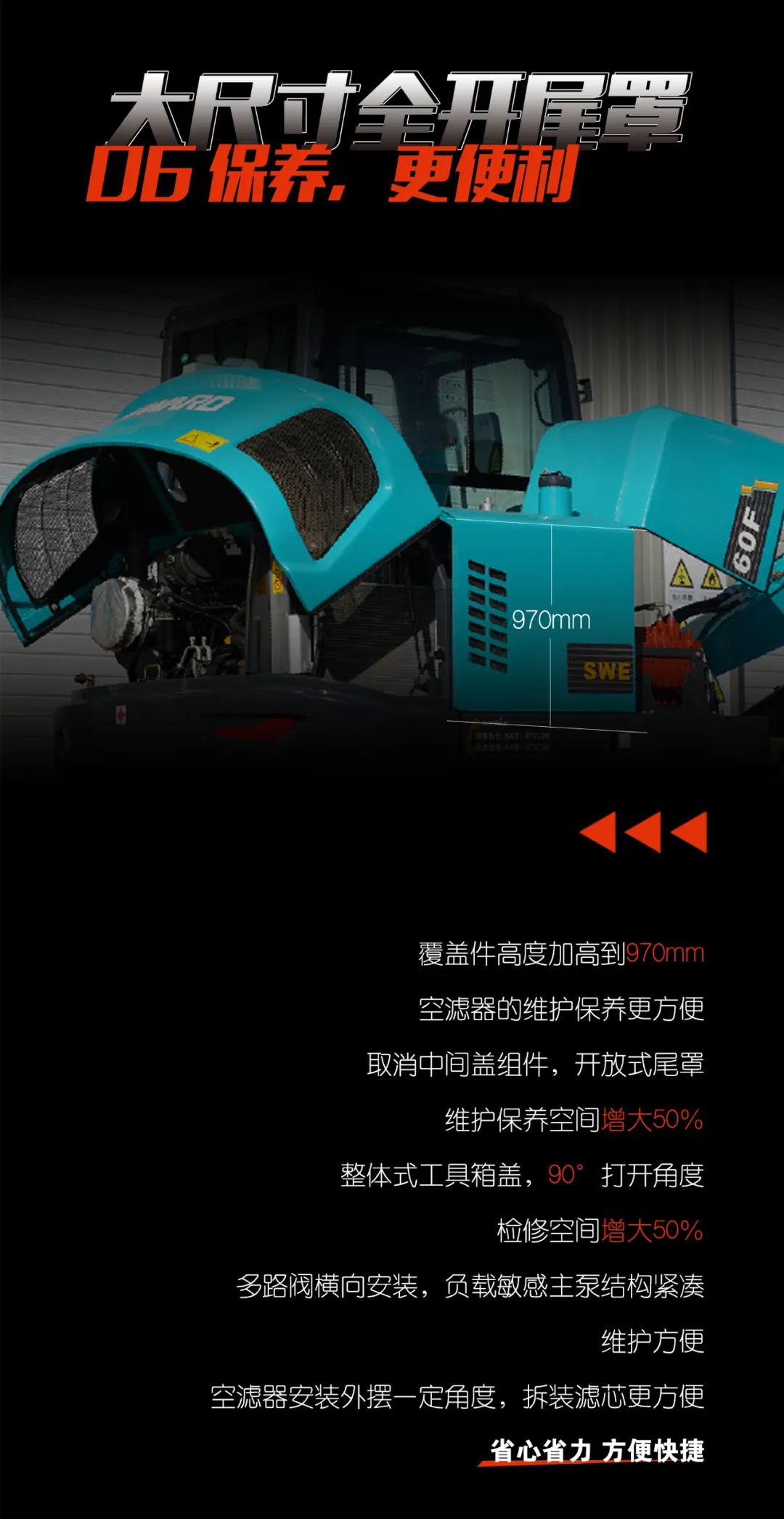 一图读懂 | 献礼七一 · 银河集团9873cm智能SWE60F挖掘机低碳来袭