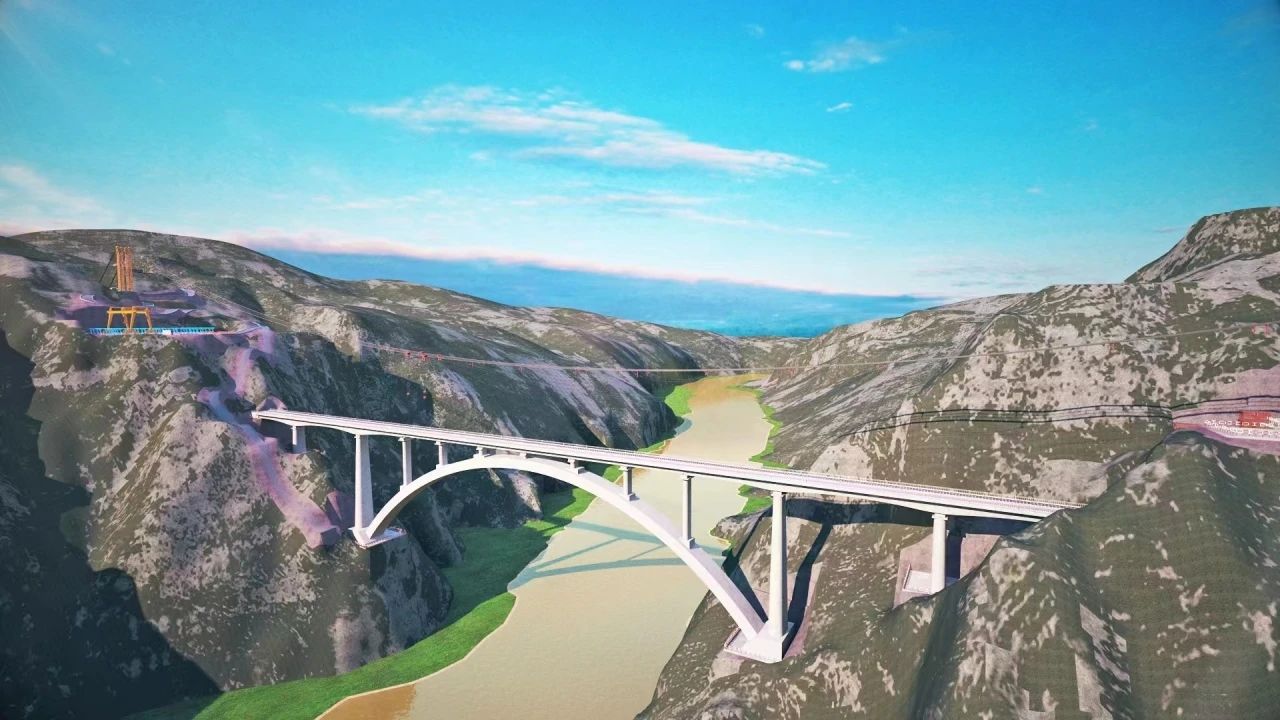 一桥通南北，群岭变坦途！银河集团9873cm江麓塔机助建洮河大桥