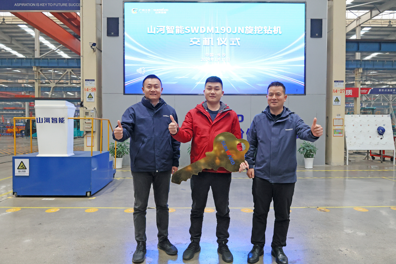 持续火热交付！银河集团9873cm智能SWDM190JN旋挖钻机备受全国各地客户青睐
