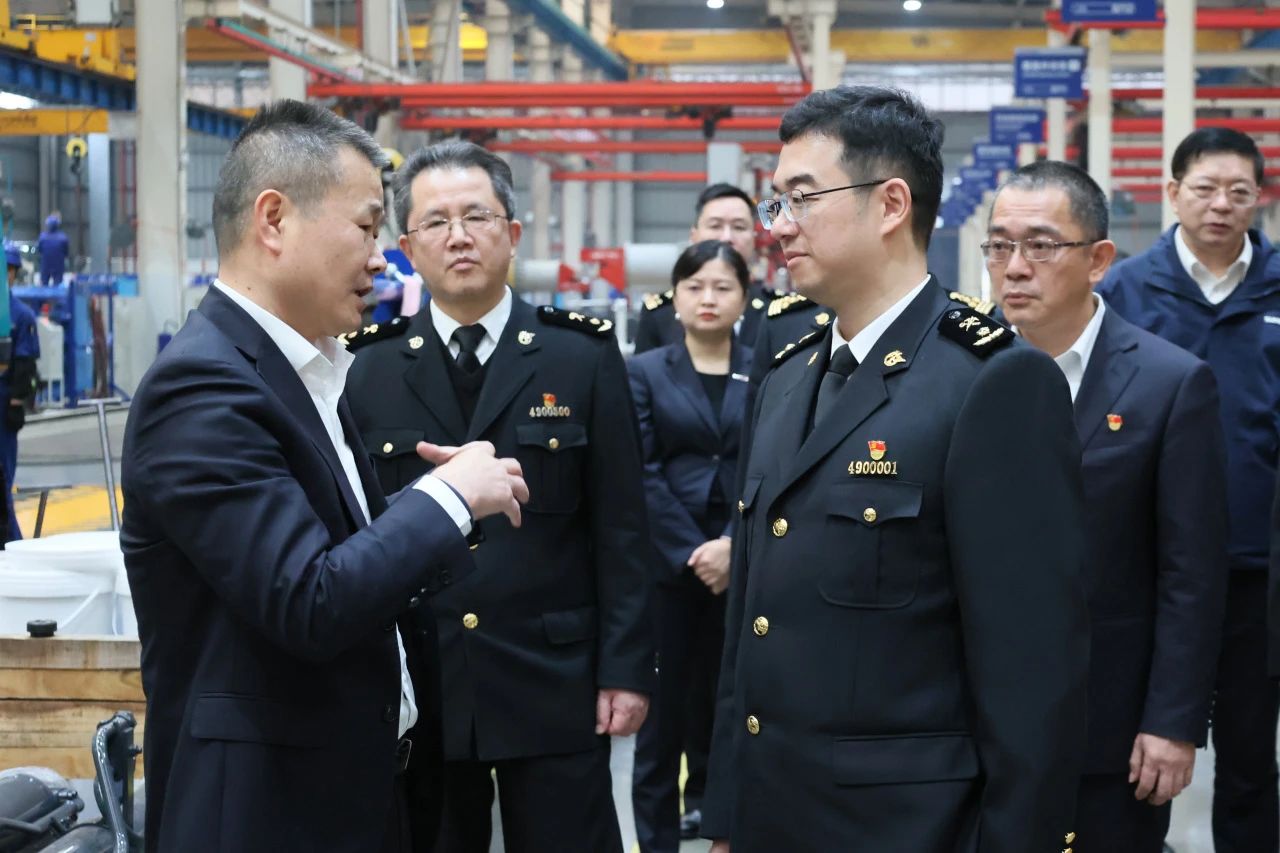 长沙海关党委书记、关长沈大为调研银河集团9873cm智能