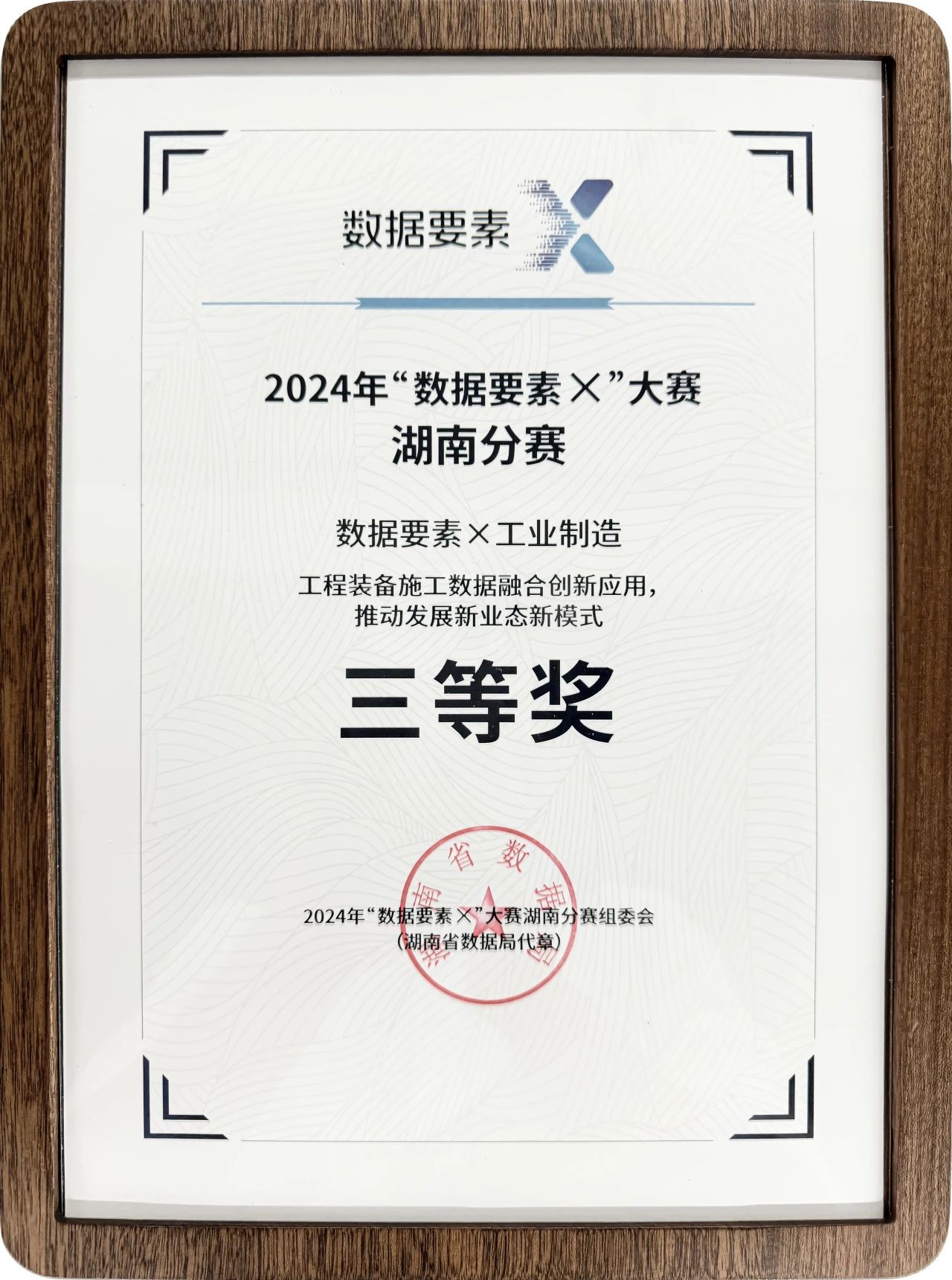 银河集团9873cm智能荣获2024年“数据身分×”大赛湖南赛区三等奖