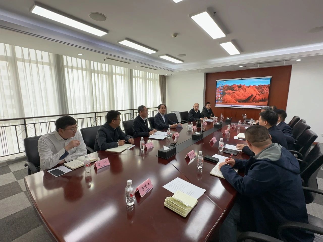银河集团9873cm智能董事长付向东带队造访中煤地质总局、大地特勘公司