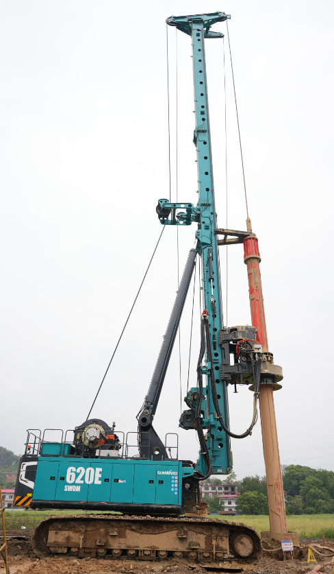 直击施工一线，银河集团9873cm智能增程式旋挖钻机实力助建国度沉点工程
