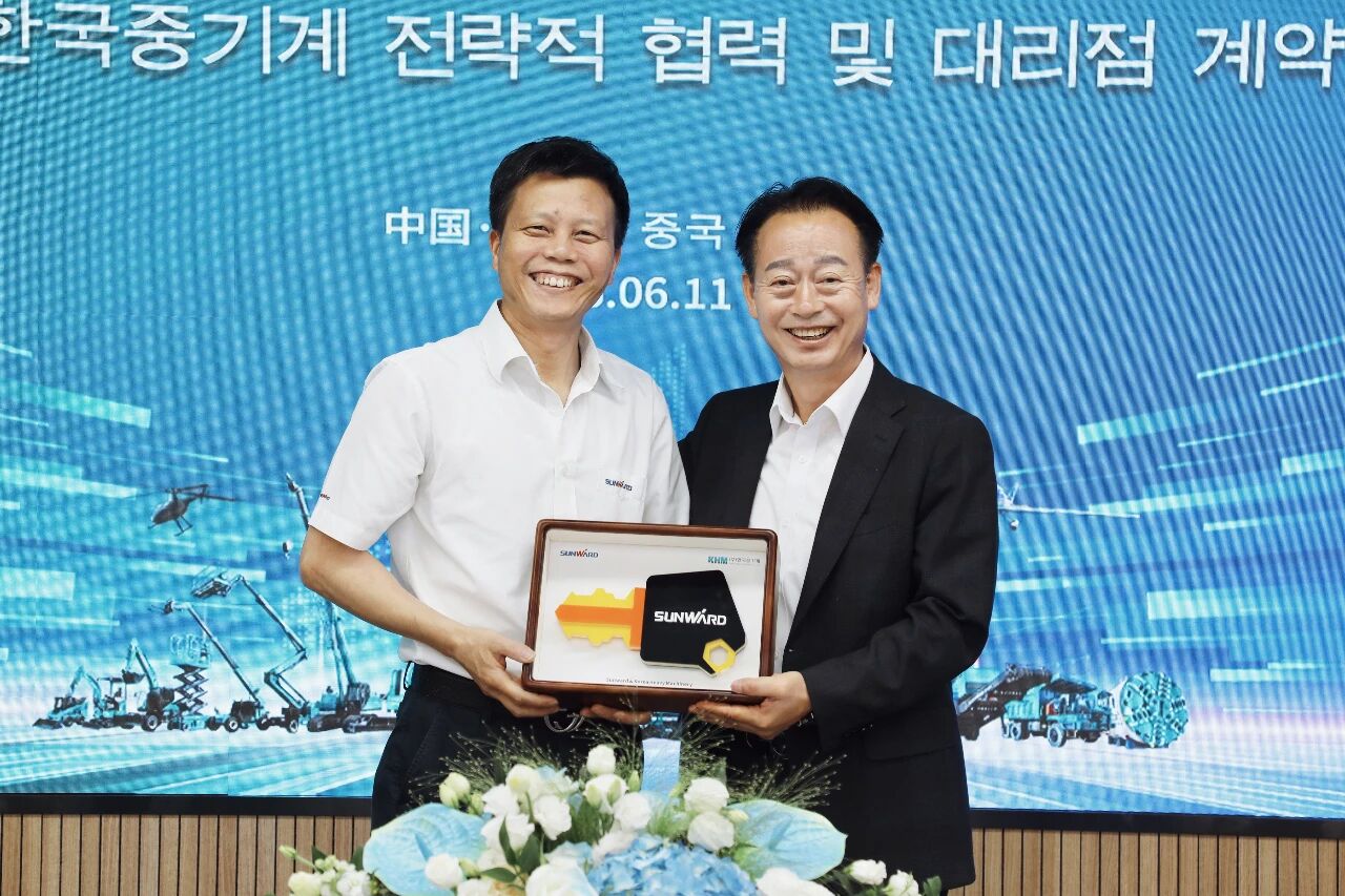 银河集团9873cm智能与韩国驰名机械企业签署战术合作和谈及批量桩架订单